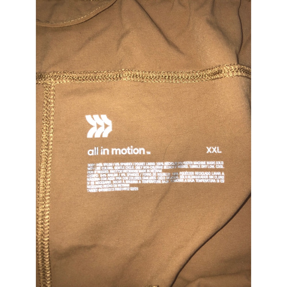All in Motion Mens Brown Cargo Pants XXL Stretch Drawstring Hiking Trousers - Picture 8 of 12